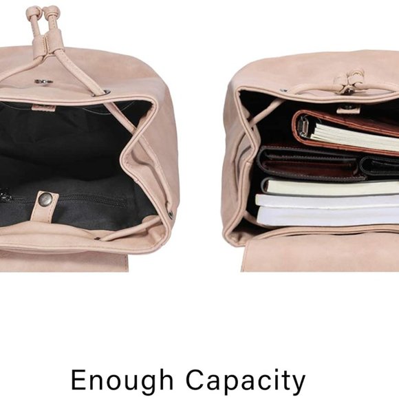 Leather Backpack Purse for Women Tassel Casual main image 5